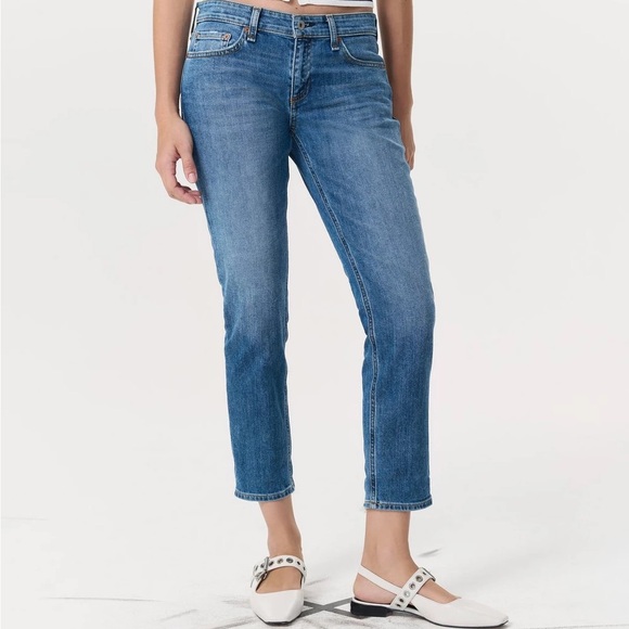 rag & bone Denim - rag and bone dre low rise ankle slim boyfriend